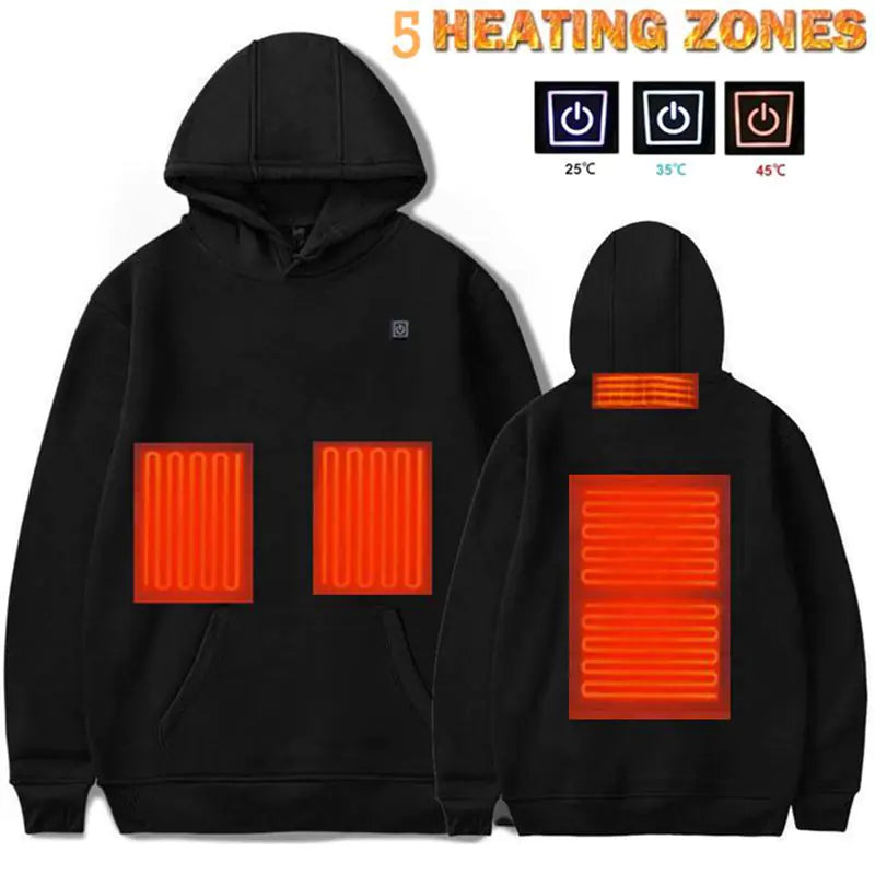 Heated Sweater / Hoody For Warm Outdoor Leisure (Batteries Not Included)
