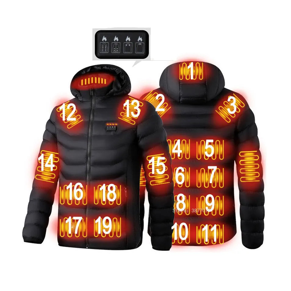 Unisex USB Heated Jacket (Power Bank Not included)
